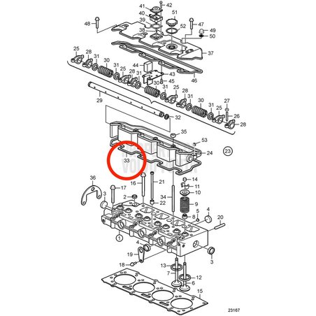 Guarnizione originale Volvo Penta VOP3583546 | D2-75