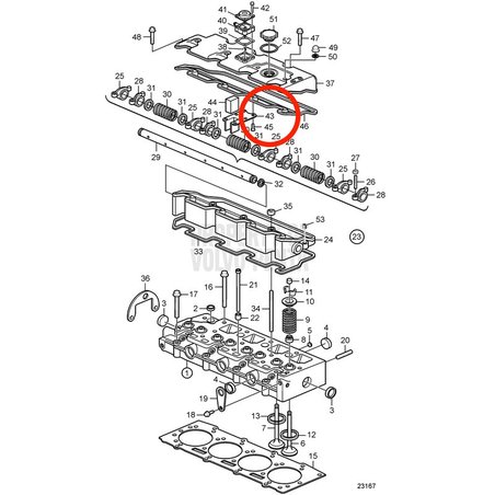 Soporte Original Volvo Penta VOP3583661 | D2-75