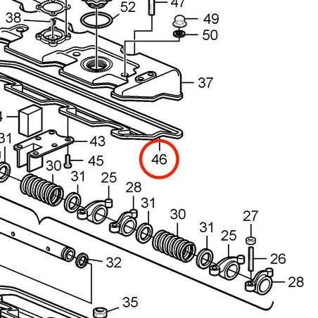 Joint d'origine Volvo Penta VOP889486 | D2-75