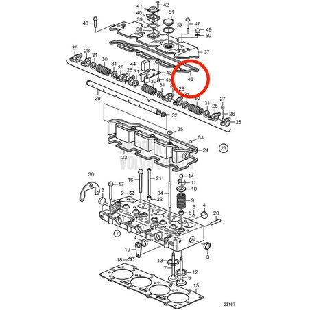 Joint d'origine Volvo Penta VOP889486 | D2-75