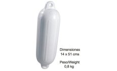 FENDER 14X51  WHITE14 X 51 cms 0.8 kg