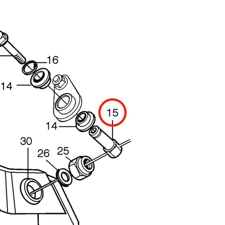 Trava de cabo original Volvo Penta VOP861479 | MD2030