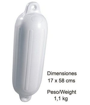 FENDER 17X58  WHITE17 X 58 cms 1.1 kg