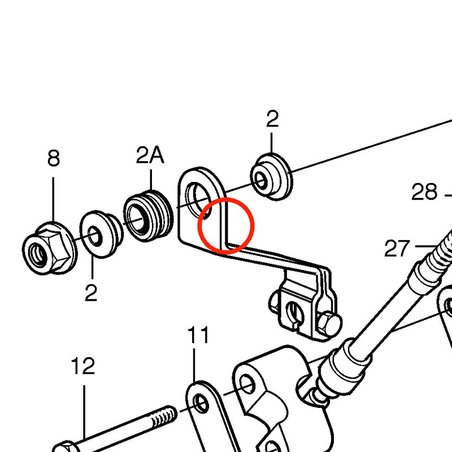 Câble d'arrêt d'origine Volvo Penta VOP21272376 | D2-75