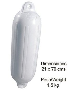 FENDER 21X70  WHITE21 X 70 cms 1.5 kg