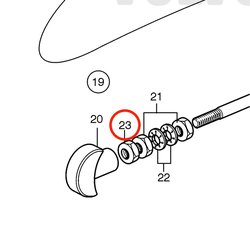 Écrou hexagonal d'origine Volvo Penta VOP955844 | MD2030