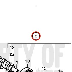 Arbre à cames d'origine Volvo Penta VOP3586433 | D2-75