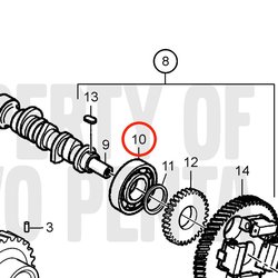 Roulement d'origine Volvo Penta VOP3583715 | D2-75