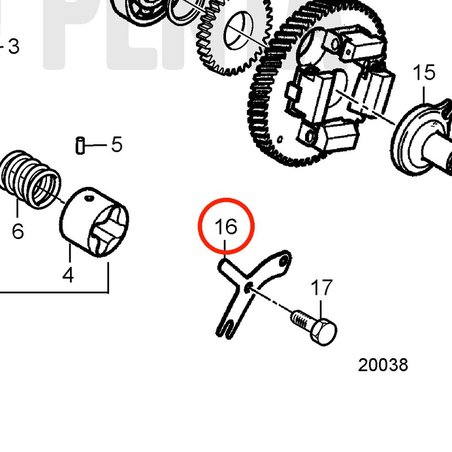 Chapa metálica original Volvo Penta VOP3583720 | D2-75
