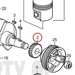 Engrenage d'origine Volvo Penta VOP3580532 | D2-75
