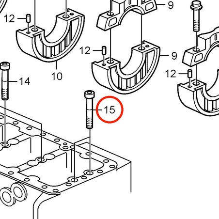 Vite originale Volvo Penta VOP3583673 | D2-75