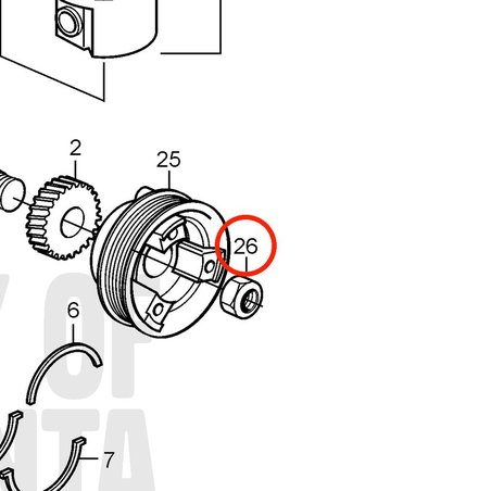 Porca Volvo Penta original VOP3580563 | D2-75