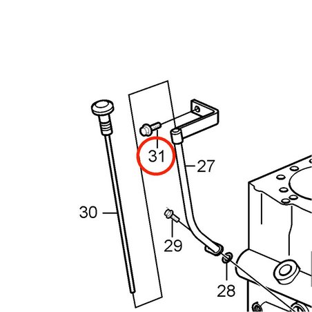 Vis hexagonale d'origine Volvo Penta VOP21246643 | D2-55