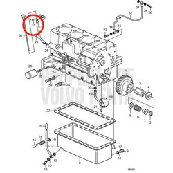Vis hexagonale d'origine Volvo Penta VOP21246643 | D2-55