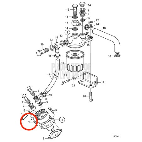 Vite originale Volvo Penta VOP3583785 | D2-55