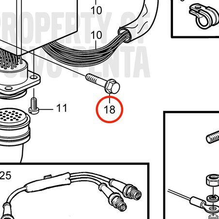 Parafuso original Volvo Penta VOP3580269 | MD2030