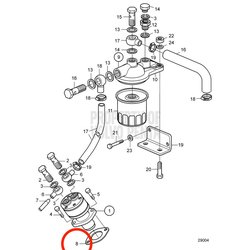 Guarnizione originale Volvo Penta VOP3580111 | MD2030