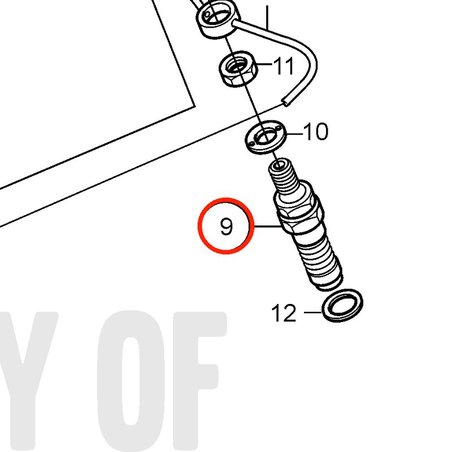 Injecteur, Reman d'origine Volvo Penta VOP3803442 | D2-75
