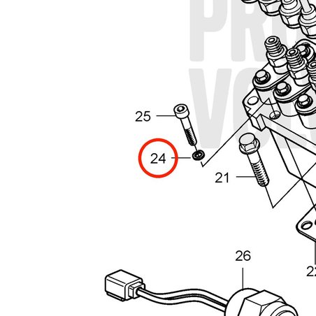 Rondelle d'origine Volvo Penta VOP861847 | MD2010
