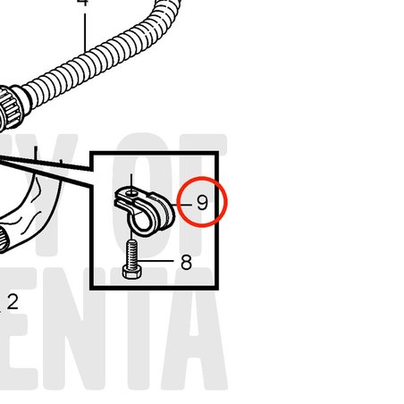 Collier de serrage d'origine Volvo Penta VOP952639 | D2-55