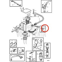 Collier de serrage d'origine Volvo Penta VOP952639 | D2-55