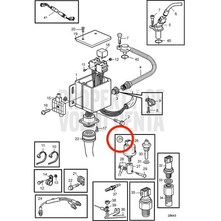 Kit de sensor original Volvo Penta VOP873569 | MD2030-D