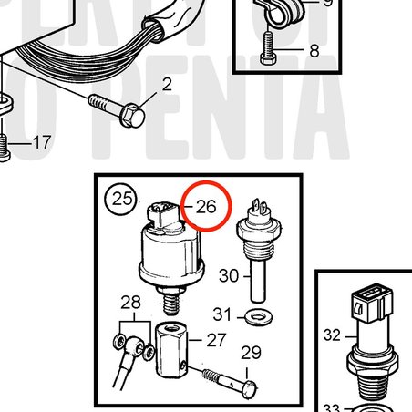 Original Volvo Penta Drucksensor VOP366906 | MD2030-D