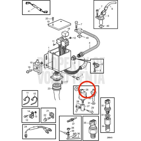 Original Volvo Penta Drucksensor VOP366906 | MD2030-D