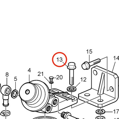 Vis d'origine Volvo Penta VOP3809679 | D2-75