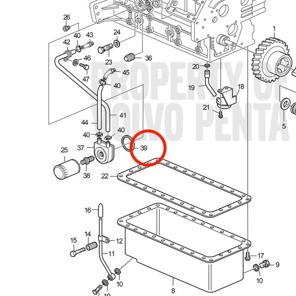 Junta Original Volvo Penta VOP3589335 | D2-75