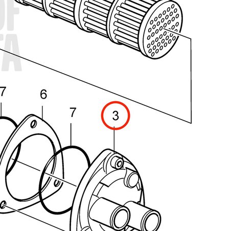 Original Volvo Penta Motorhaube VOP888617 | D2-75