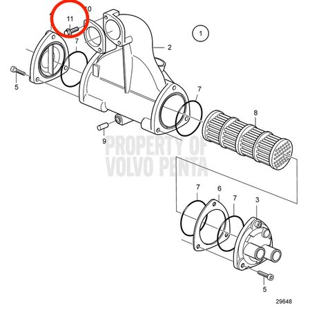 Vite flangiata originale Volvo Penta VOP984729 | D2-75