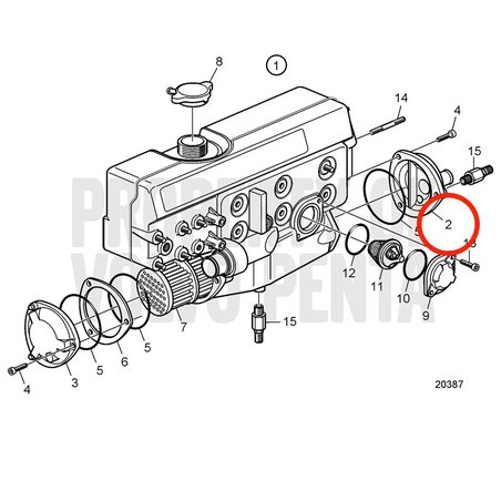 Capó Original Volvo Penta VOP888628 | D2-75