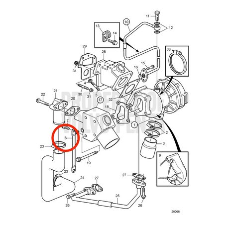 Barra originale Volvo Penta VOP3584426 | D2-75