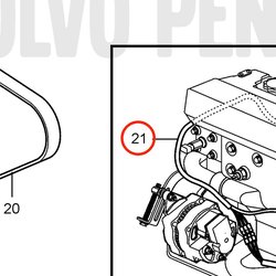 Fascio di cavi originali Volvo Penta VOP3886482 | D2-75