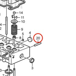 Parafuso prisioneiro original Volvo Penta VOP3580520 | D2-75