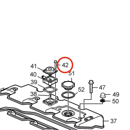 Parafuso original Volvo Penta VOP3584113 | D2-75