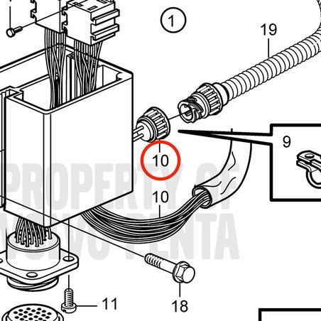 Pacote de cabos originais Volvo Penta VOP881664 | D2-75