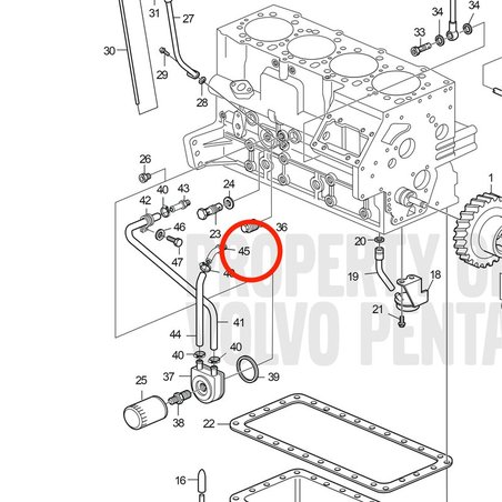 Originale Volvo Penta Union VOP3584119 | D2-75