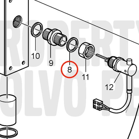 Guarnizione originale Volvo Penta VOP15304 | MD2010