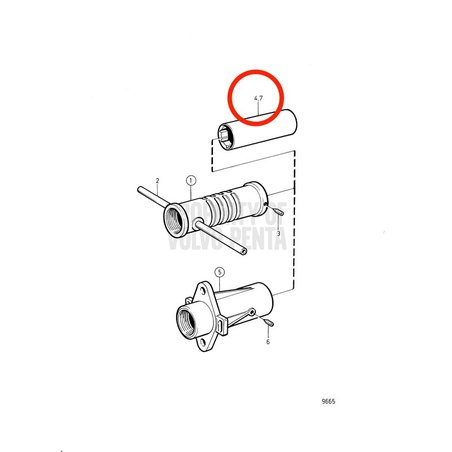 Original Volvo Penta Gummilager VOP812916 | MD2030