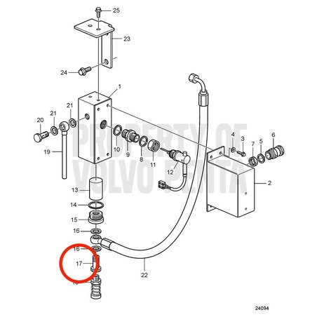 Vis creuse d'origine Volvo Penta VOP823417 | MD2010