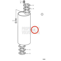 Original Volvo Penta Schalldämpfer VOP827021 | MD2010