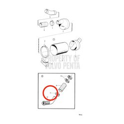 Original Volvo Pentamutter VOP827877 | MD2030