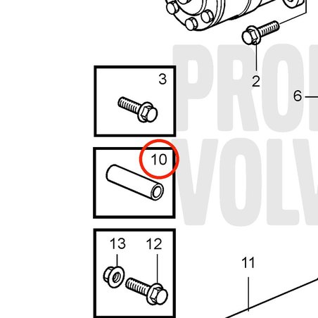 Mangueira original Volvo Penta VOP842406 | MD2010