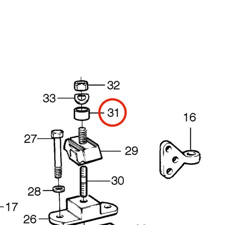 Boccola originale Volvo Penta VOP852554 | MD2030