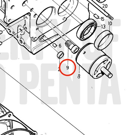 Original Volvo Penta Buchse VOP861808 | MD2030-D