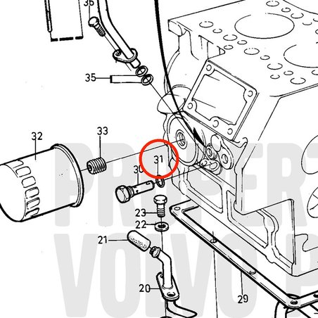 Anel de vedação original Volvo Penta VOP861830 | MD2030