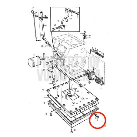 Tornillo Original Volvo Penta VOP861834 | MD2030