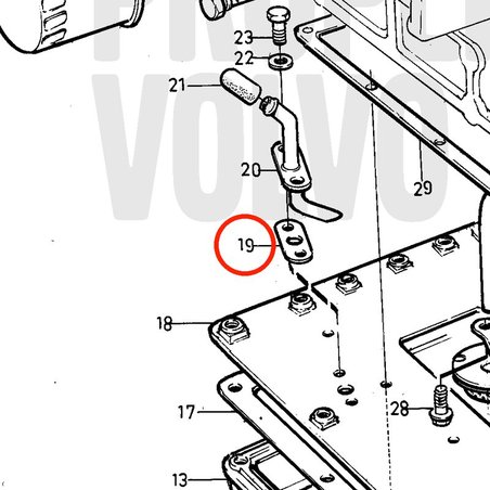 Guarnizione originale Volvo Penta VOP861838 | MD2030